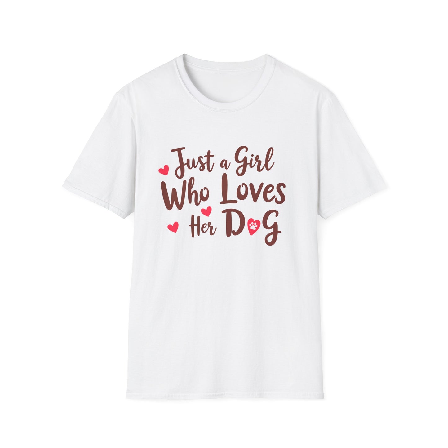 Just a Girl Who Loves Her Dog T-Shirt