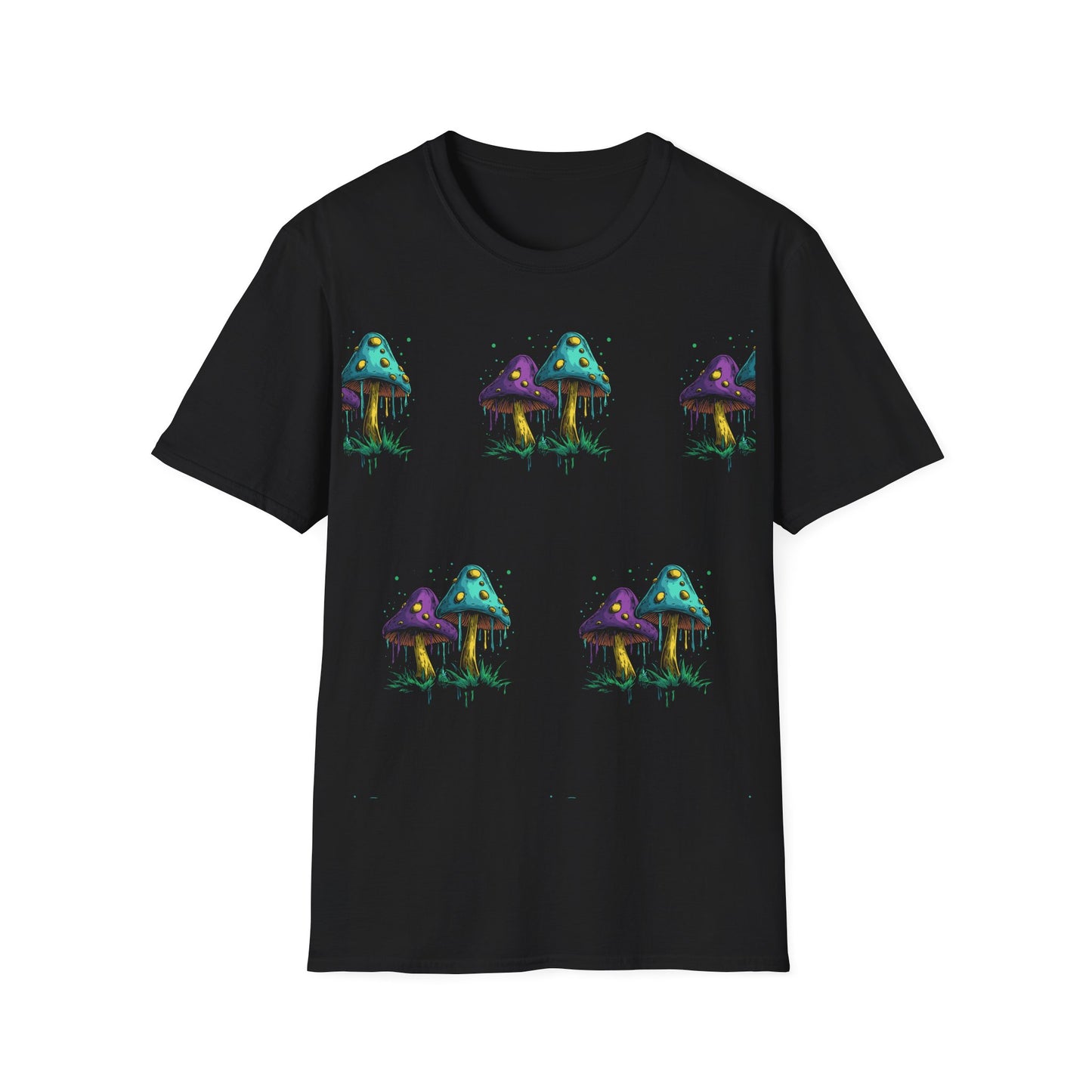 Mushrooms Neon Style T-Shirt